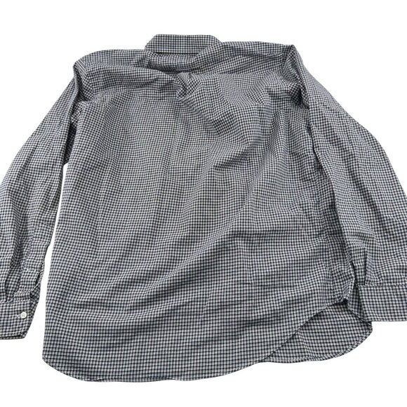Ralph Lauren Men's size Large Navy Checkered Long Sleeve Button-Down Shirt - Picture 6 of 6